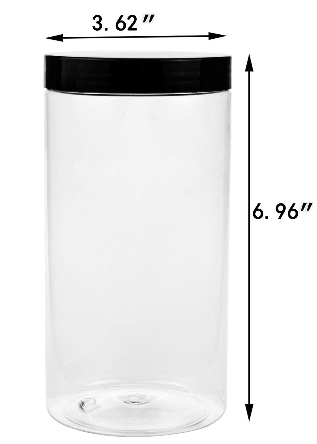 Tall plastic jars