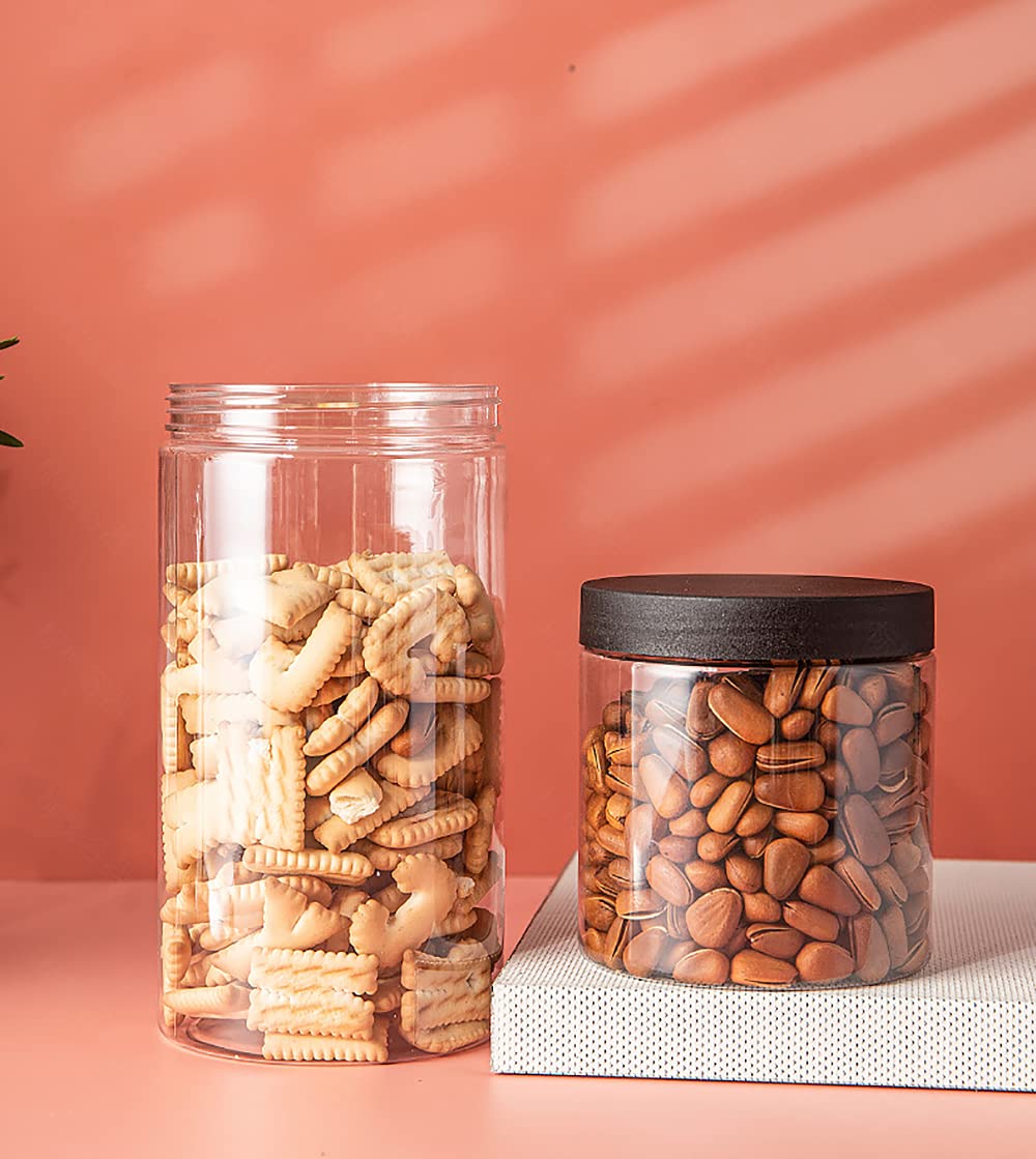 Tall plastic jars