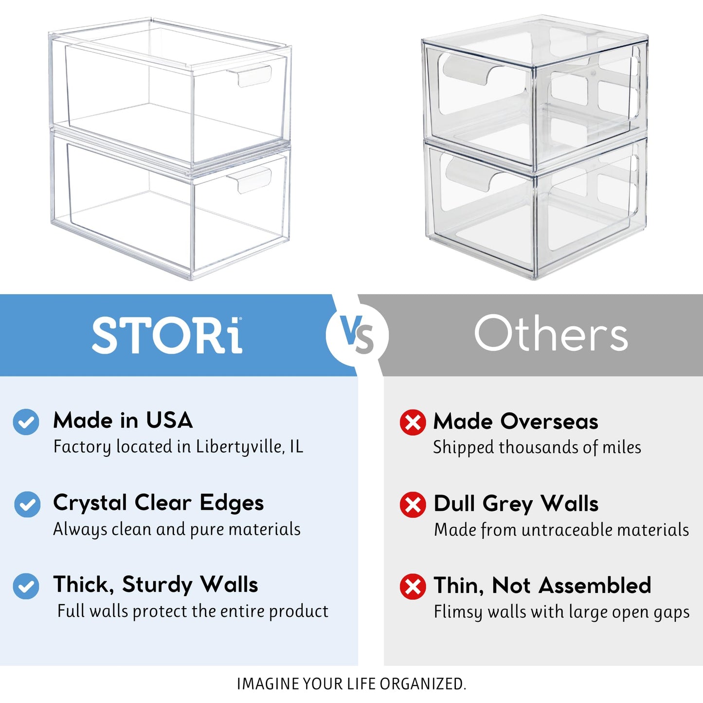 Organizador apilable