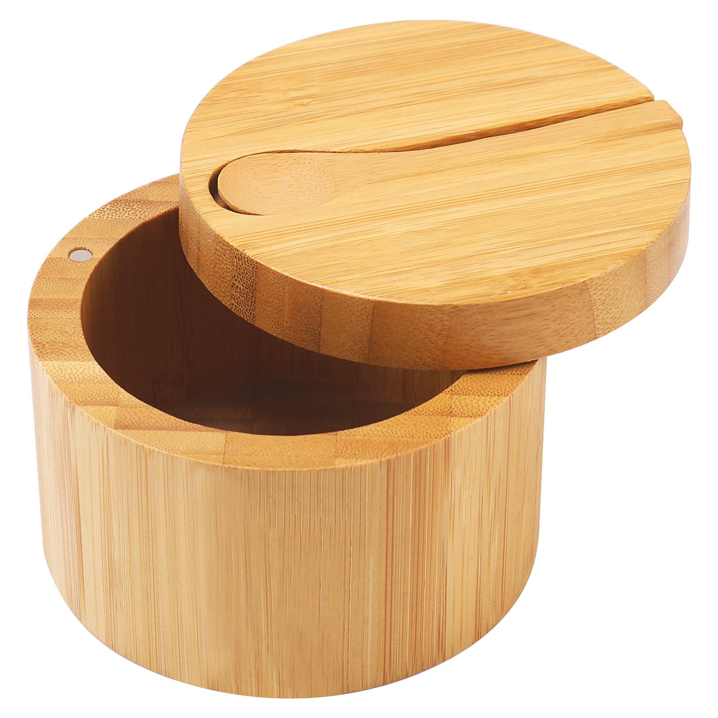 Bamboo salt container