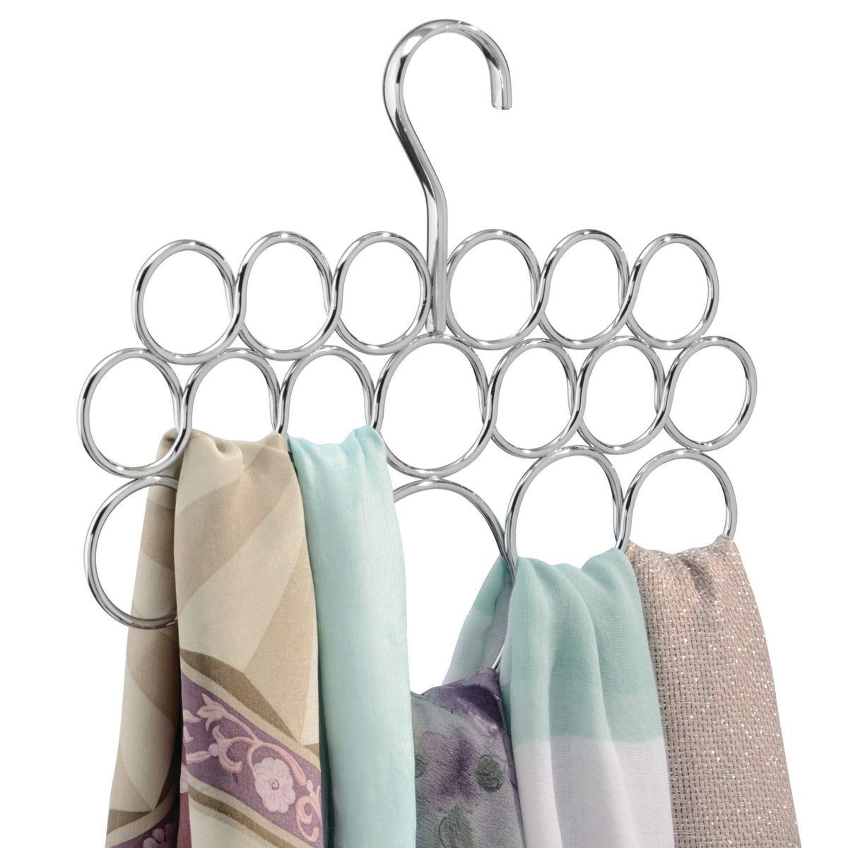 Scarf Hangers 5PCS Rectangle Scarf Tie Towel Shawl Storage Metal Hanger ...